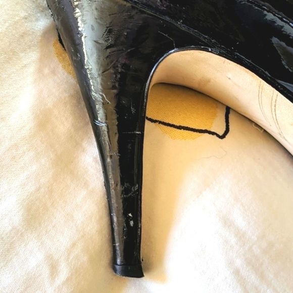Enzo Angiolini Size 7 Black Patent Leather Heels - Picture 7 of 8